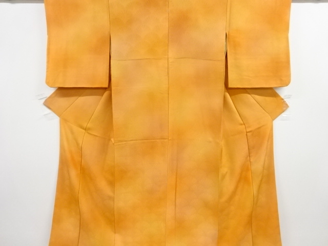 JAPANESE KIMONO / VINTAGE TSUKESAGE IROMUJI KIMONO / WOVEN PINE & SEIGAIHA